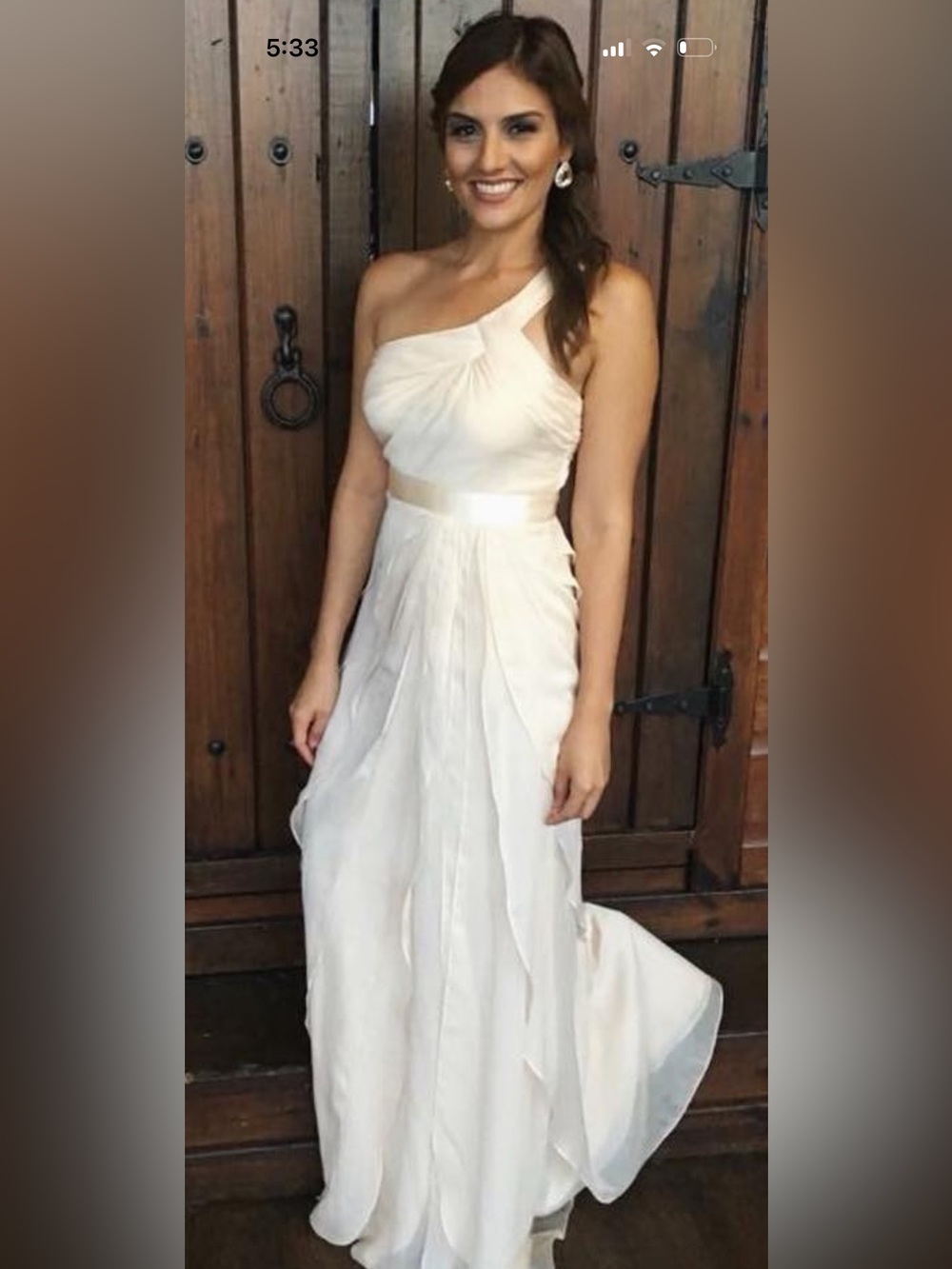 Adrianna Papell Cream/Ivory Formal Dress